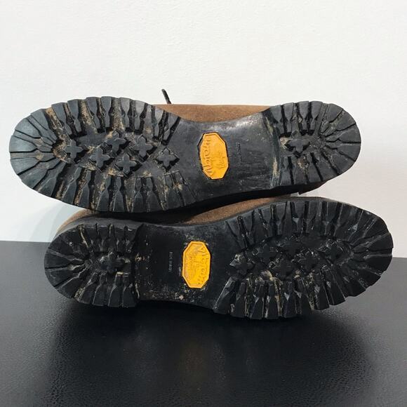 Vintage Vasque Red Lace Up Hiking Boots Suede Leather Mountaineering USA Shoes 6 - Picture 12 of 16